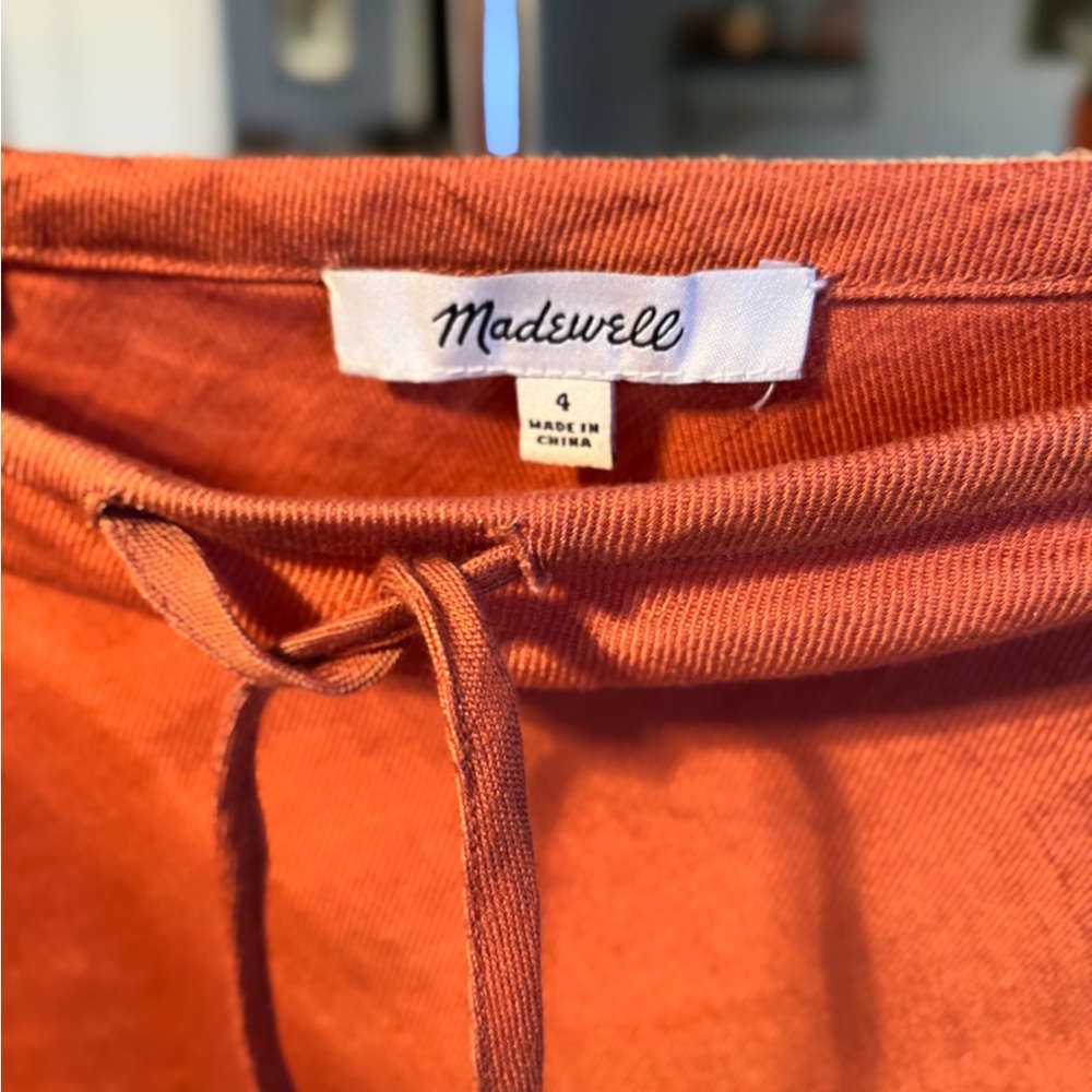 Madewell drawstring midi skirt